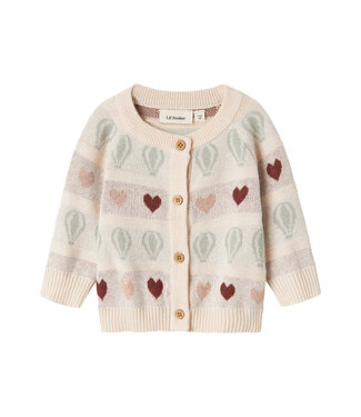 Lil' Atelier NBFLAMAI KNY LS KNIT CARD LIL Pastel Parchment by Lil' Atelier