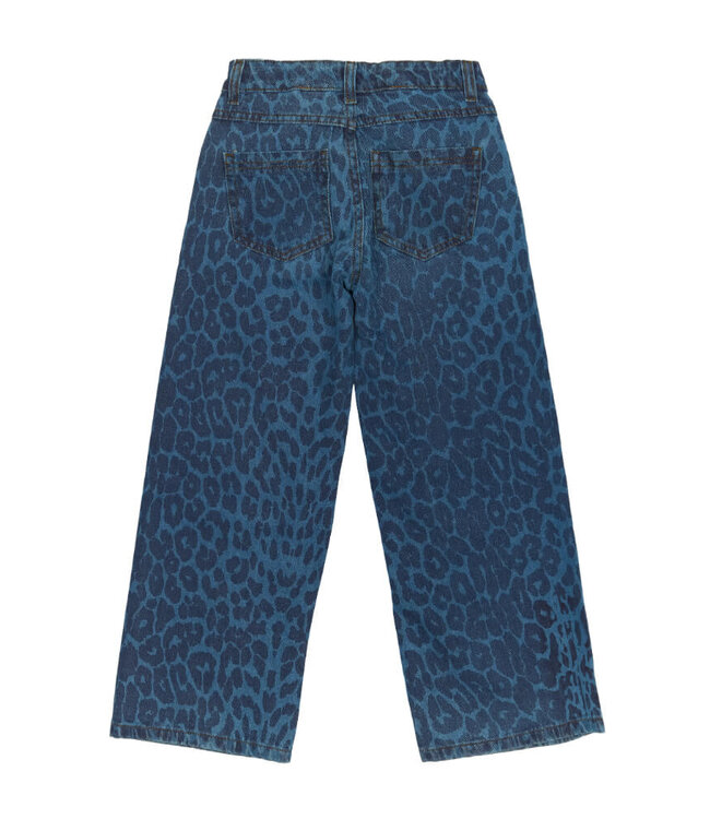 TNPrima Wide Jeans Medium Blue Denim AOP by The New