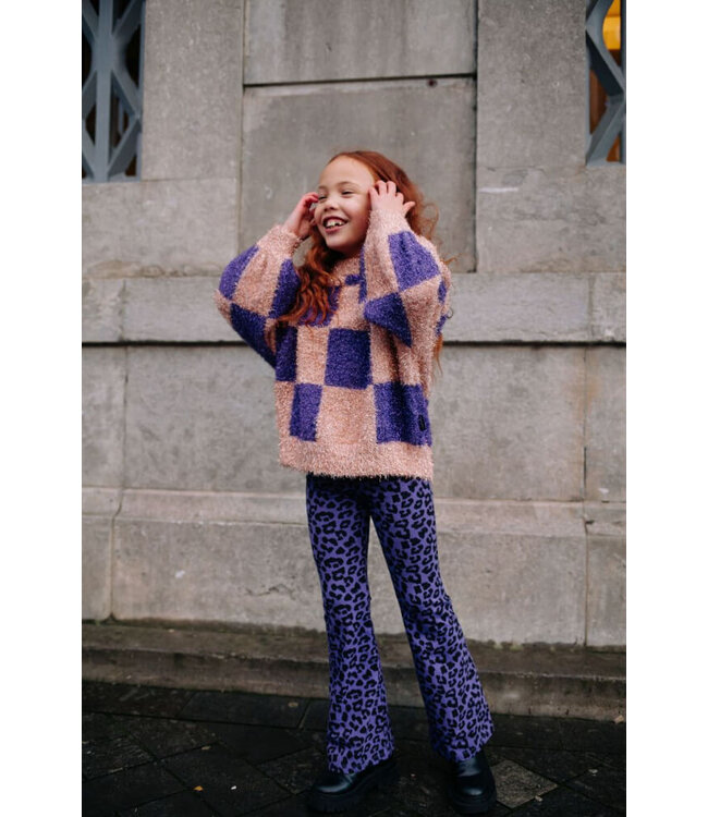 LEOPARD  FLARED PURPLE  by Daily Brat