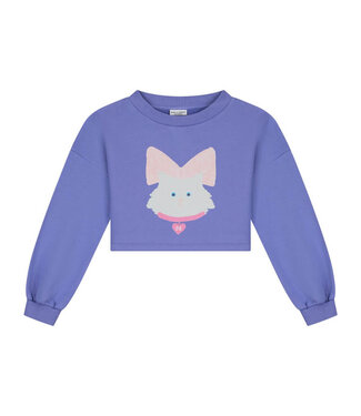 Daily Brat KITTY CAT CROPPED SWEATER PANSI PARASIDE  by Daily Brat