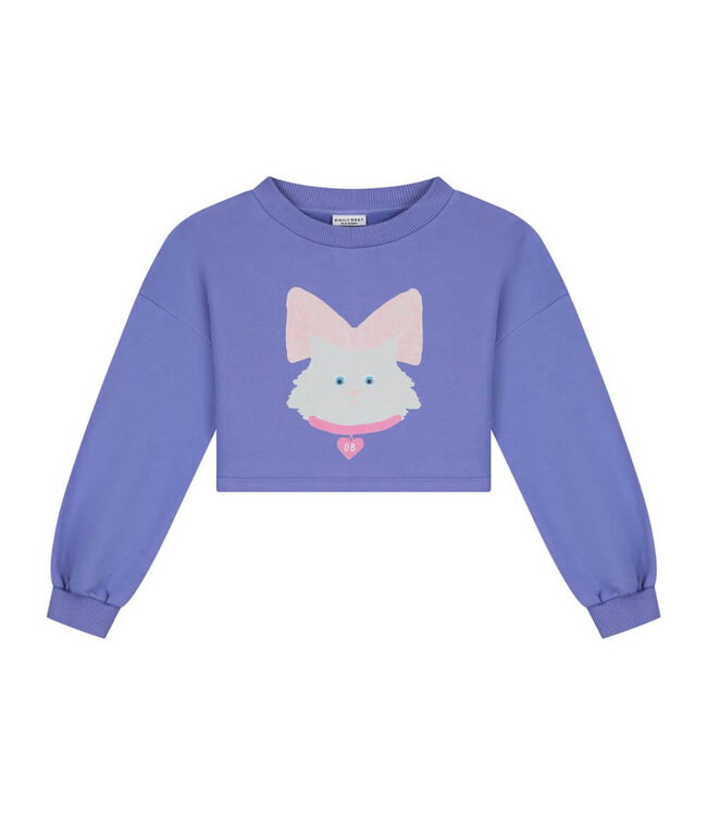 KITTY CAT CROPPED SWEATER PANSI PARASIDE  by Daily Brat