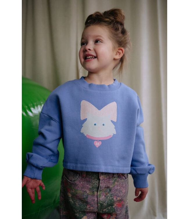 KITTY CAT CROPPED SWEATER PANSI PARASIDE  by Daily Brat