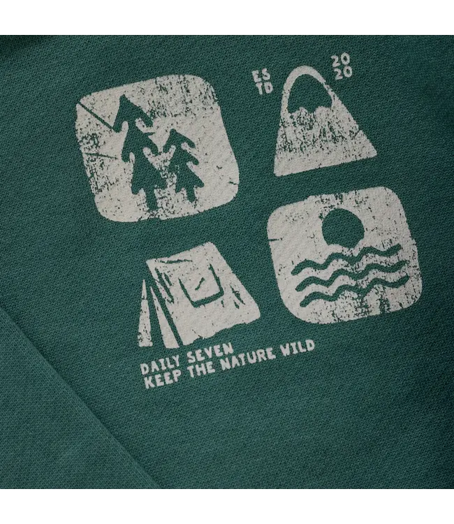 Oversized Sweater Artwork Blue Spruce by Daily7