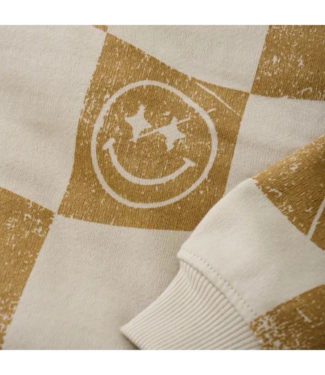 Oversized Sweater Alloverprint Sandshell by Daily7