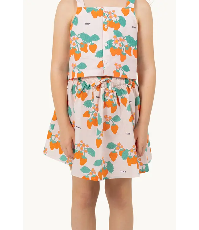 STRAWBERRIES SKIRT pastel pink   by Tiny cottons