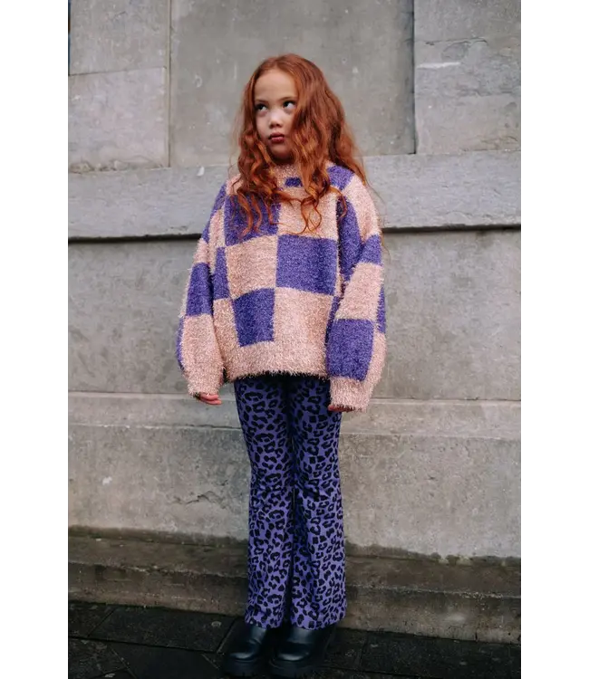 LEOPARD  FLARED PURPLE  by Daily Brat