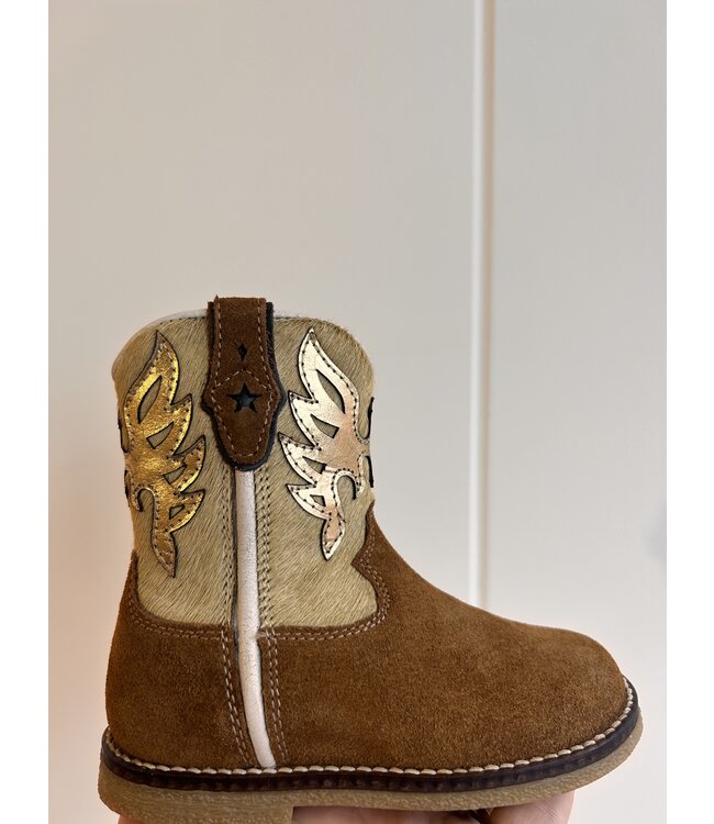 Booties beige bruin by Hip shoestyle