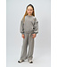 The New TNRenata Glitter Sweatshirt Light Grey Melange by The New