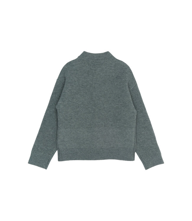 TNRolland Knit Cardigan Blue Melange by The New