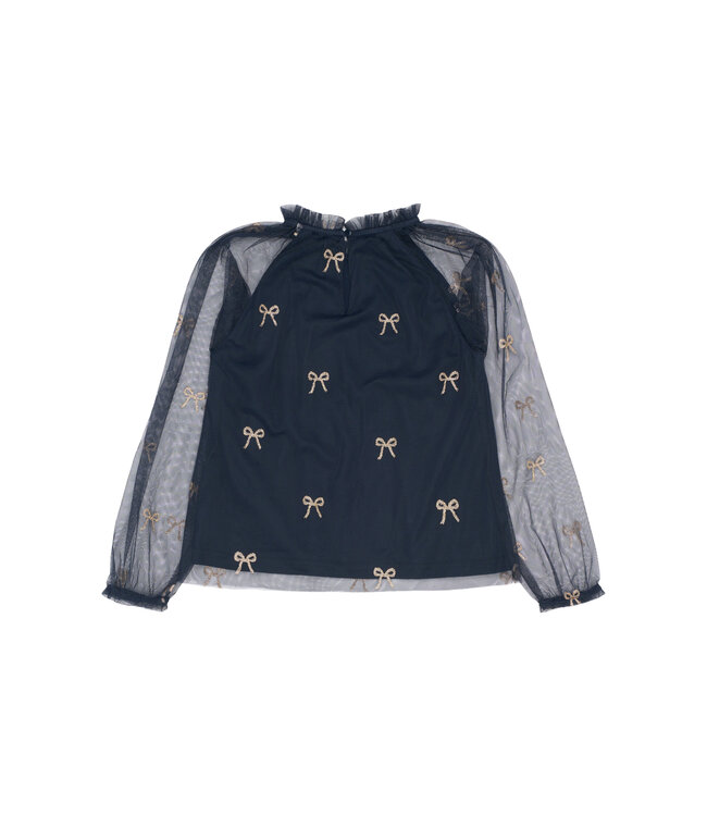 TNRudelle L_S Top Navy Blazer AOP by The New