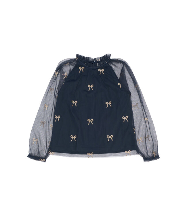 TNRudelle L_S Top Navy Blazer AOP by The New
