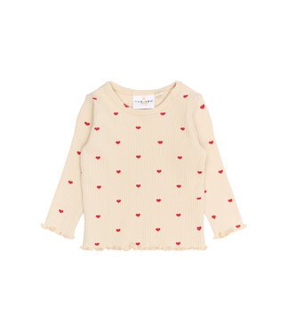 The New TNSBRhea L_S Rib Tee Gardenia AOP by The New The New TNSBRhea L_S Rib Tee Gardenia AOP by The New