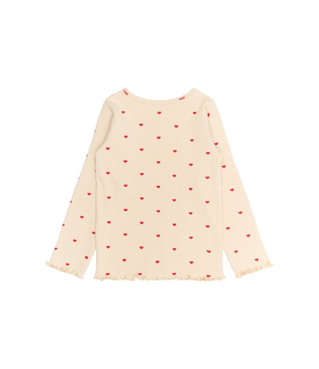 TNSTRhea L_S Rib Tee Gardenia AOP by The New