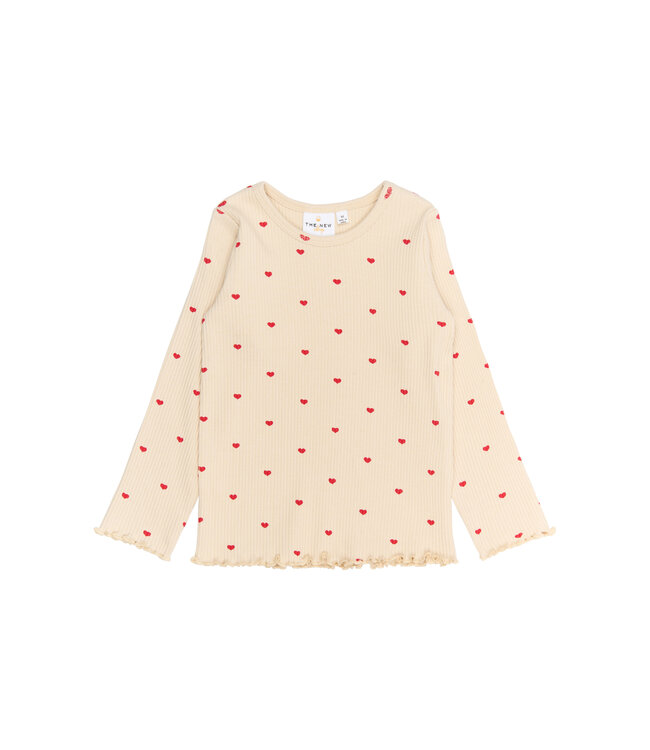 TNSTRhea L_S Rib Tee Gardenia AOP by The New