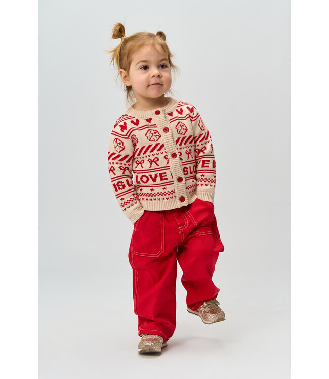 TNSTRegina Jacquard Cardigan Gardenia AOP by The New