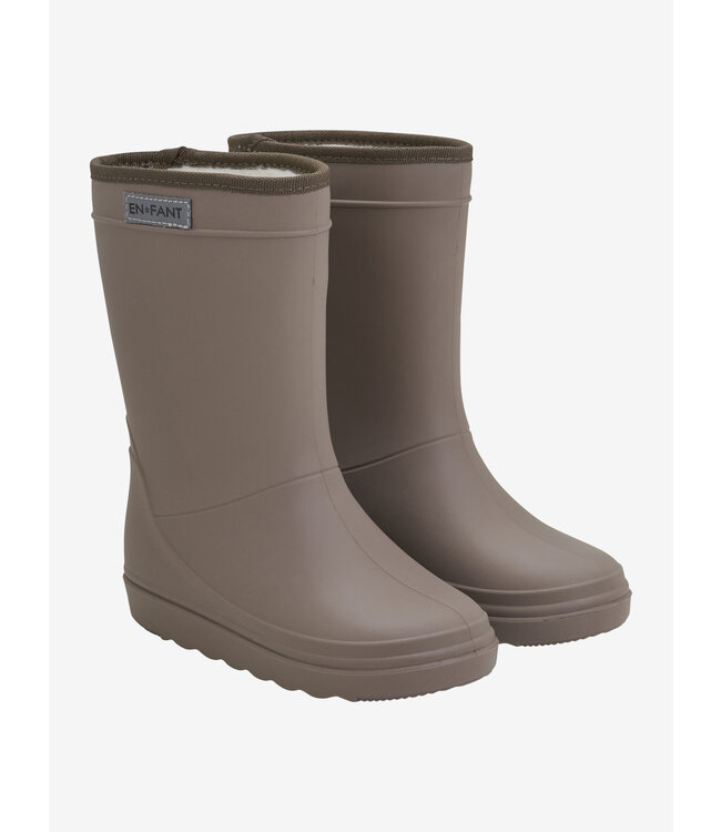 Thermo Boots Solid Pine Bark by En Fant