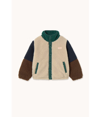 Tiny Cottons Color Block Polar Sherpa Jacket  by Tiny Cottons Tiny Cottons Color Block Polar Sherpa Jacket  by Tiny Cottons