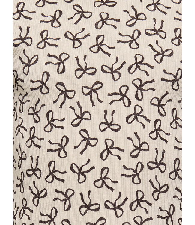 KMGTRINNY LIFE AOP LS O-NCK TOP JRS Pumice Stone Bow by Kids Only mini