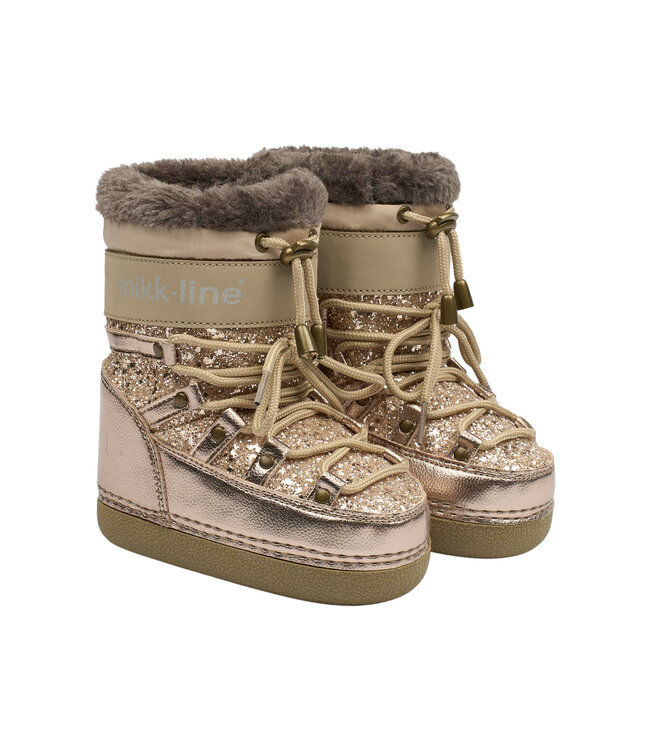 Snow Boot Glitter Champagne Glitter by Mikk-line