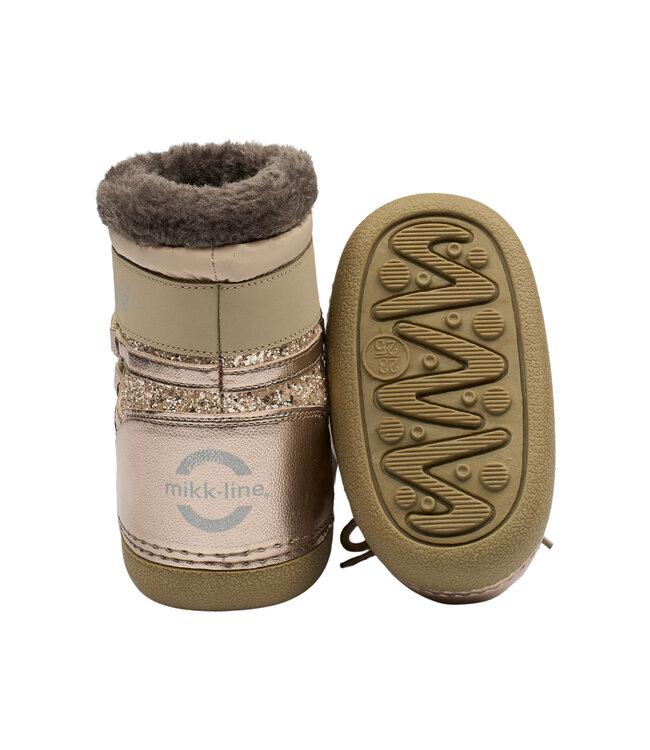 Snow Boot Glitter Champagne Glitter by Mikk-line