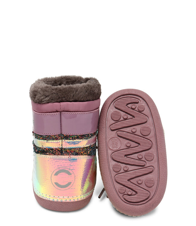 Snow Boot Glitter Rose Brown by Mikk-line