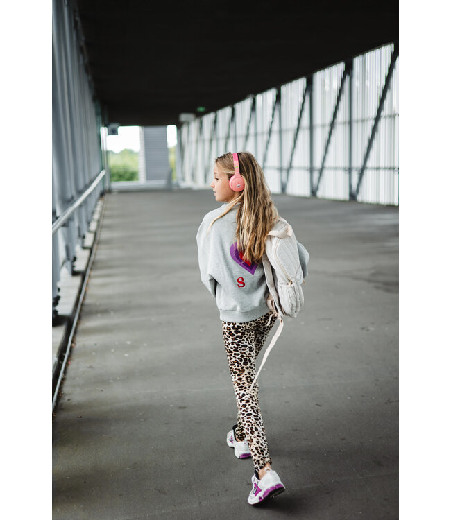 Salty sweater hearts grey by Salty Stich