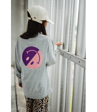 Salty Stich Salty skater tee smiley grey by Salty Stich