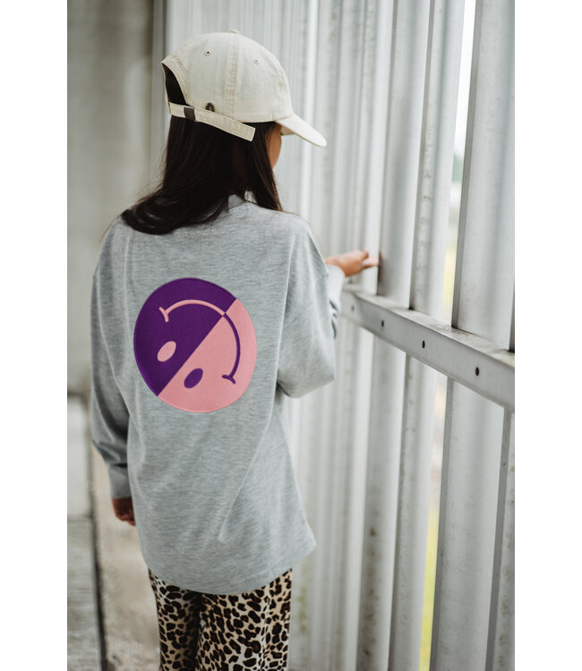 Salty skater tee smiley grey by Salty Stich