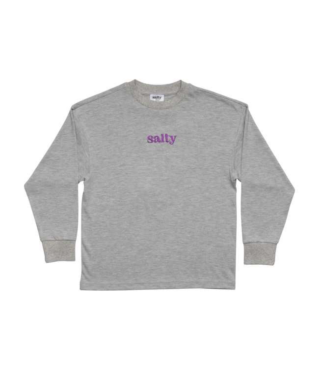 Salty skater tee smiley grey by Salty Stich