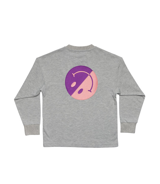 Salty skater tee smiley grey by Salty Stich