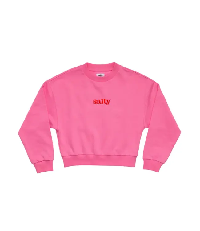 Salty sweater hearts pink by Salty Stich