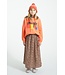 Sweatshirt | Orange w/ "music" print  by Piupiuchick