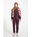Terry cotton sweatshirt | Aubergine w/ animal print  by Piupiuchick