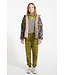 Mom fit trousers | Olive green w/ zebra print  by Piupiuchick