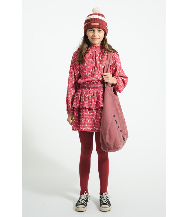 Blouse | Pink checkered w/ flowers  by Piupiuchick