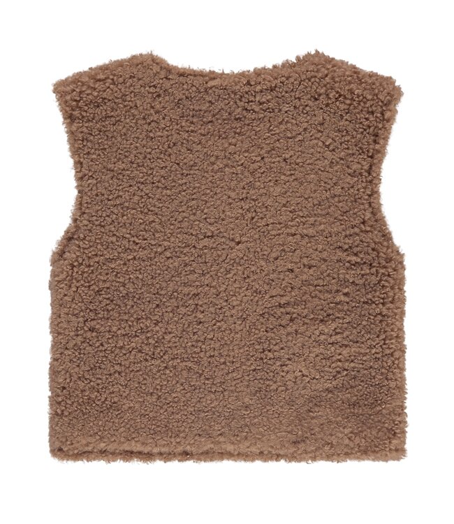 Baby teddy sleeveless cardigan Cookie by a Tiny story