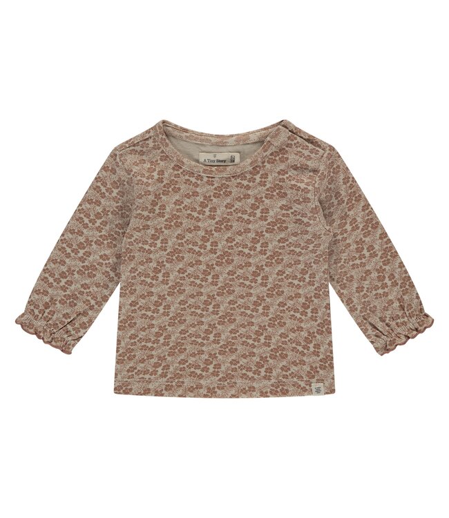 Baby t-shirt long sleeve bloem Cookie by a Tiny story