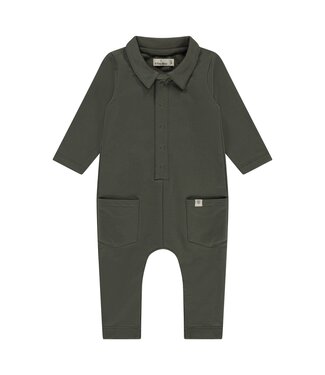 A tiny story Baby suit long sleeve velvet Basil by a Tiny story