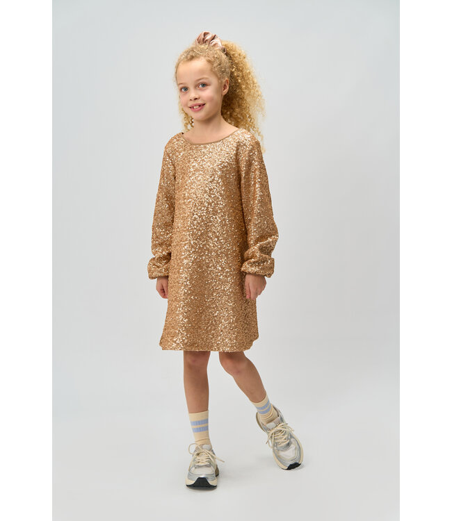 TNRupa L_S Sequin Dress GOLD  by The New