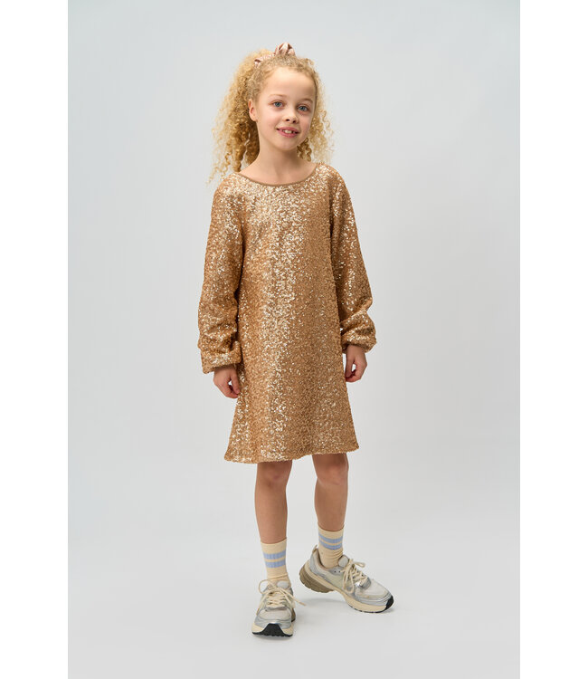 TNRupa L_S Sequin Dress GOLD  by The New