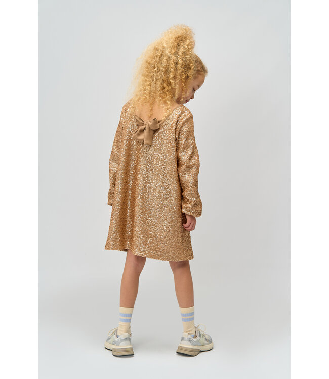 TNRupa L_S Sequin Dress GOLD  by The New