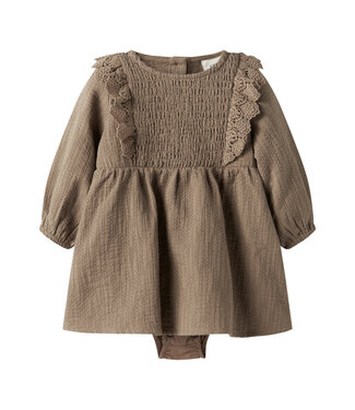 Lil' Atelier NBFROSITA LIU LS BODY DRESS LIL Sepia Tint by Lil' Atelier