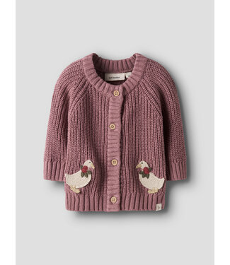 Lil' Atelier NBFEMLEN LAK LS KNIT CARD LIL Nostalgia Rose by Lil' Atelier
