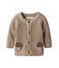 Lil' Atelier NBMEMLEN LAK LS KNIT CARD LIL Oxford Tan by Lil' Atelier