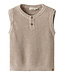 NMMROKKO KNIT VEST LIL Oxford Tan MELANGE by Lil' Atelier