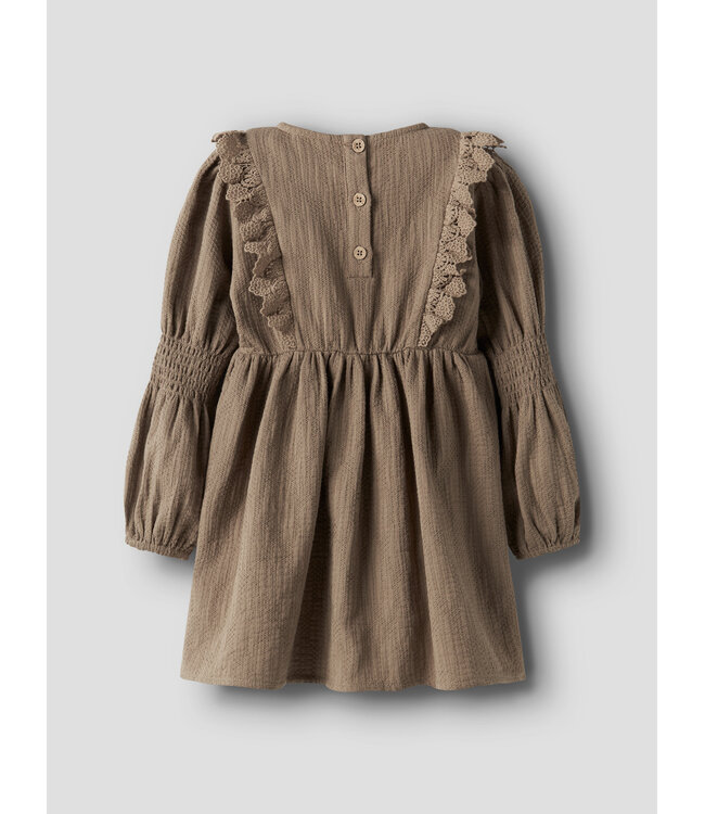 NMFROSITA LIU LS DRESS LIL Sepia Tint by Lil' Atelier