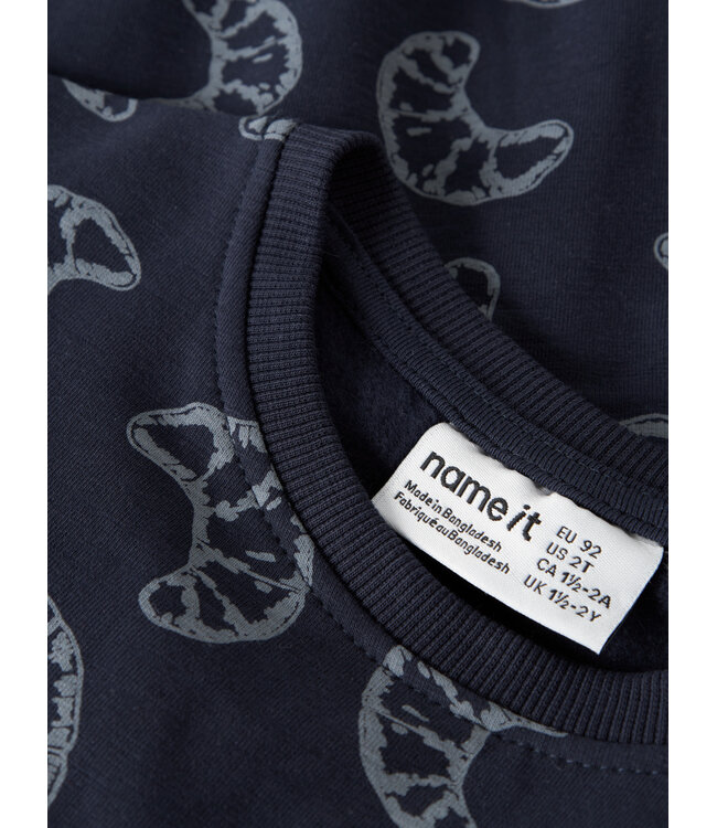 NMMRICHIE LS NREG SWEAT BRU Navy Blazer by Name it