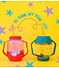 Sensory play cup blue