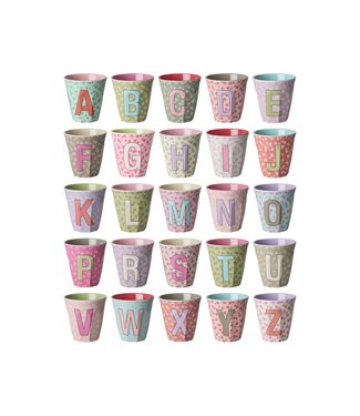 Rice Rice letterbeker met bloemetje