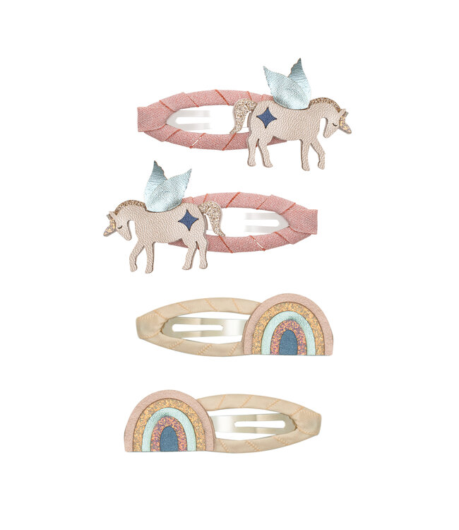 WINGED UNICORN & RAINBOW CLICCLACS by Mimi & Lula